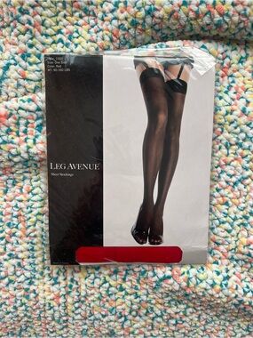 Leg Avenue red sheer stockings